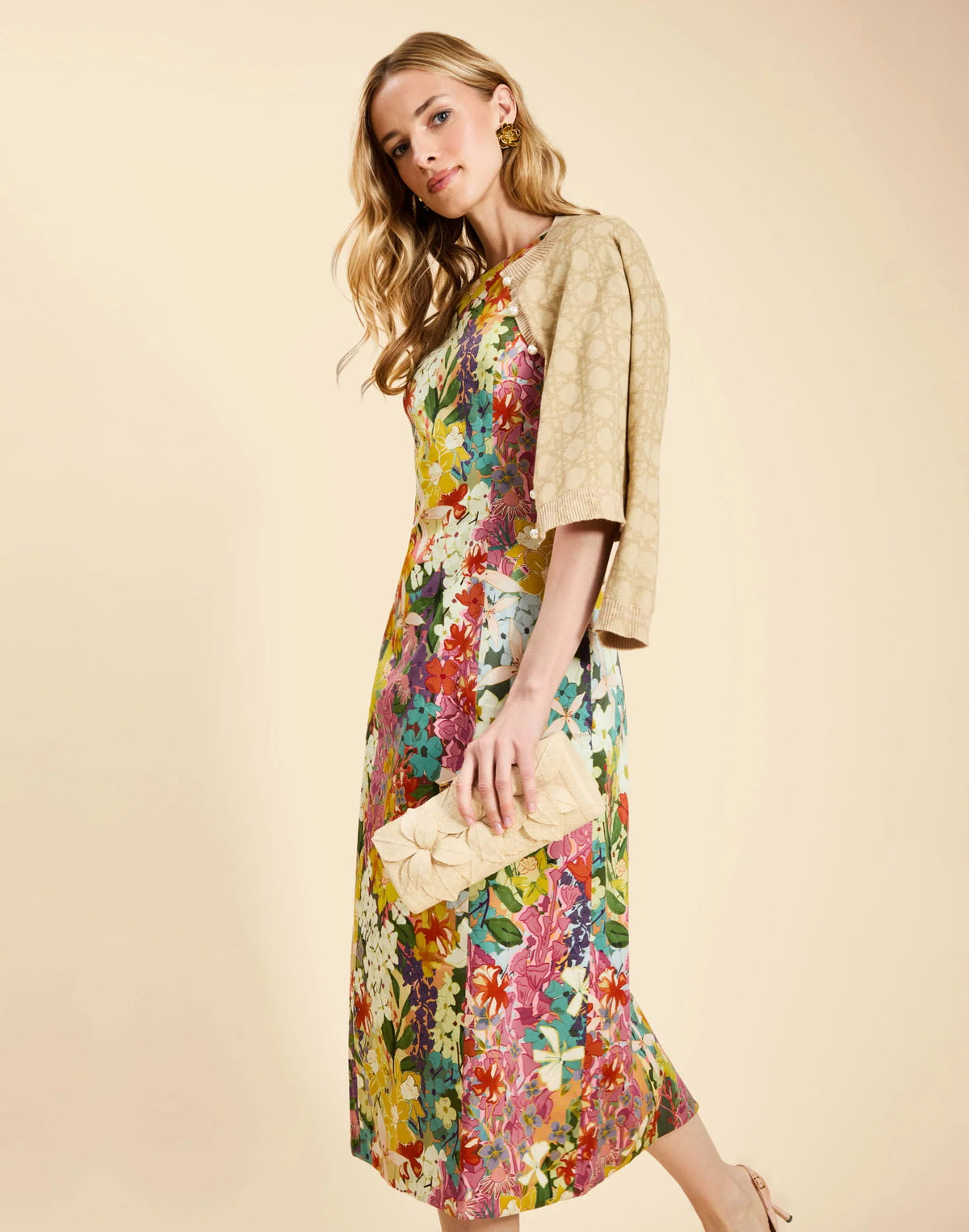 Hampton Convertible Midi Dress - Midnight Meadows