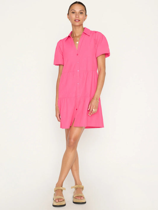 The Havana Mini Dress - Hot Pink