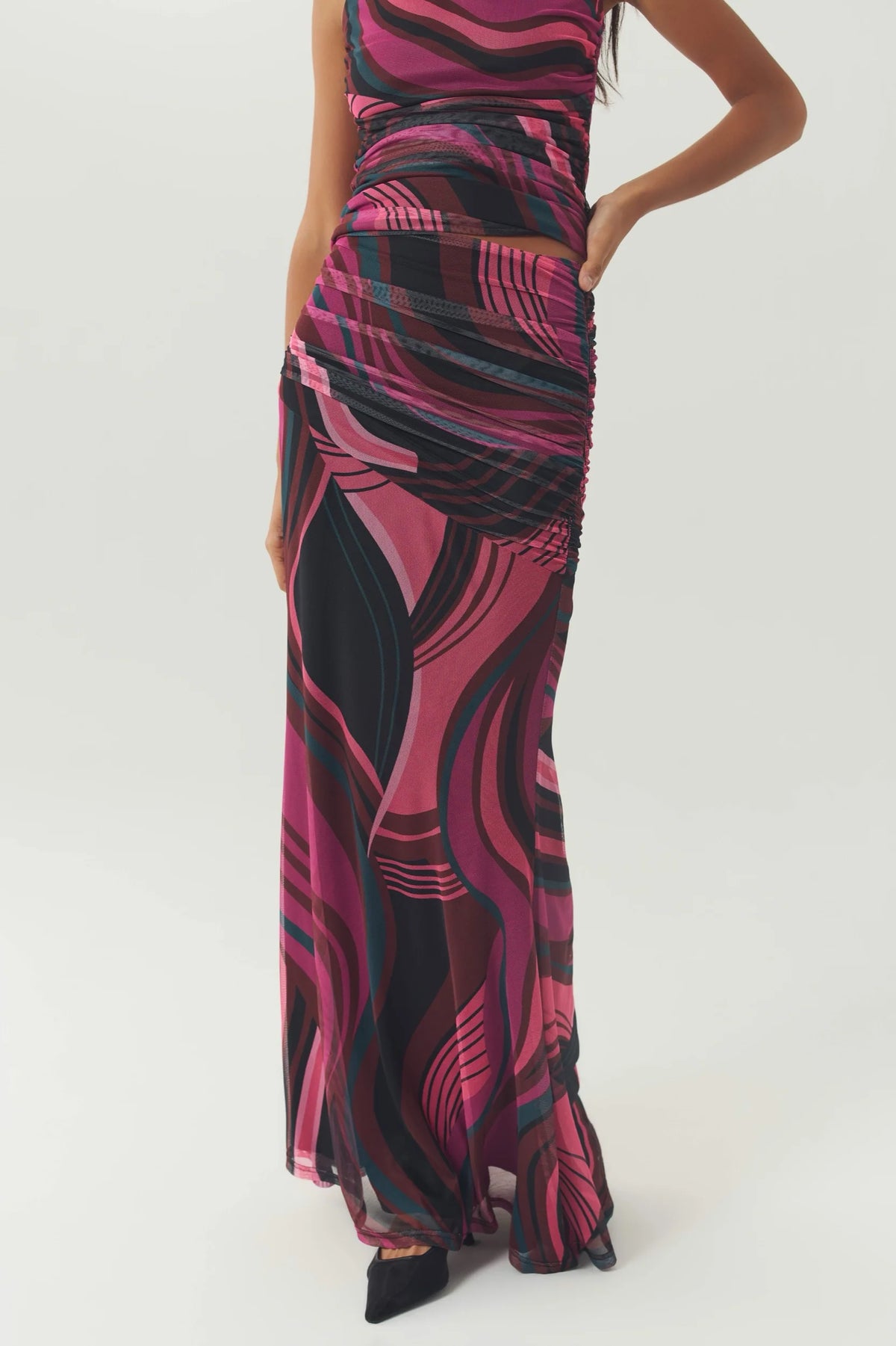 Cinda Skirt - Pink/Multi