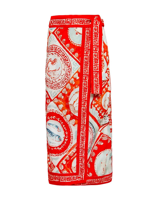 Paloma Wrap Skirt - Lost At Sea