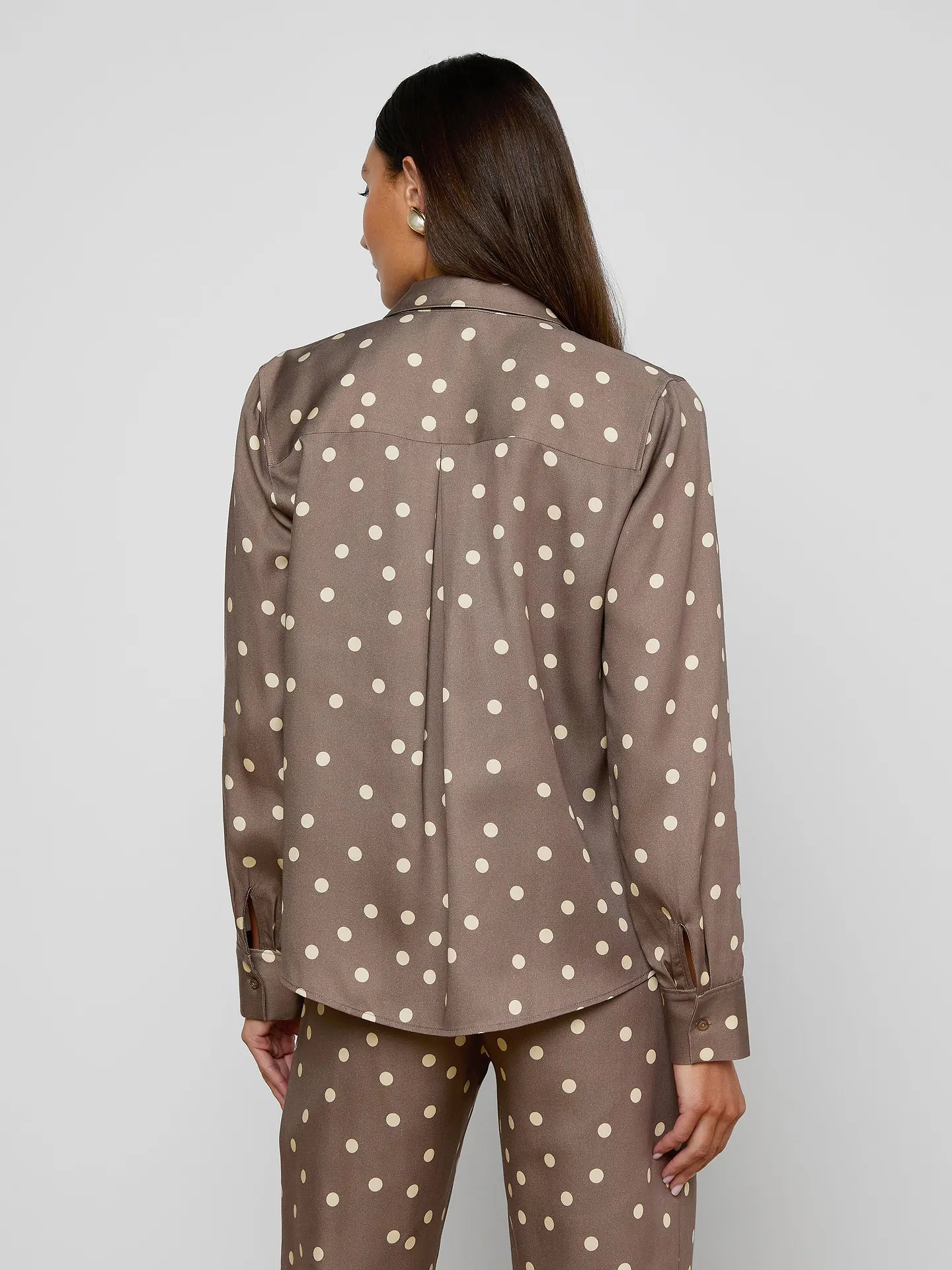 Ellery Longsleeve Blouse - Polka Dot