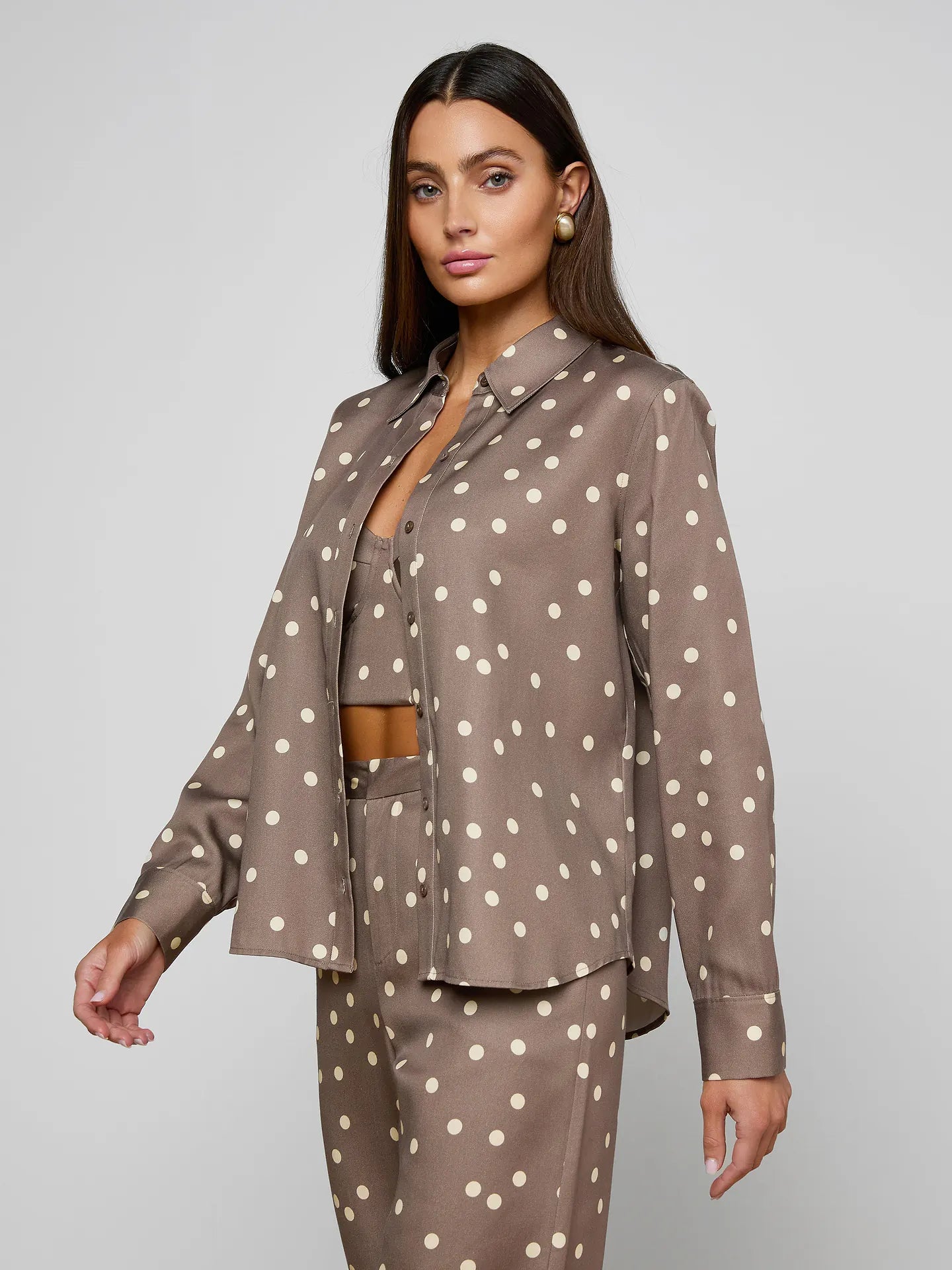 Ellery Longsleeve Blouse - Polka Dot