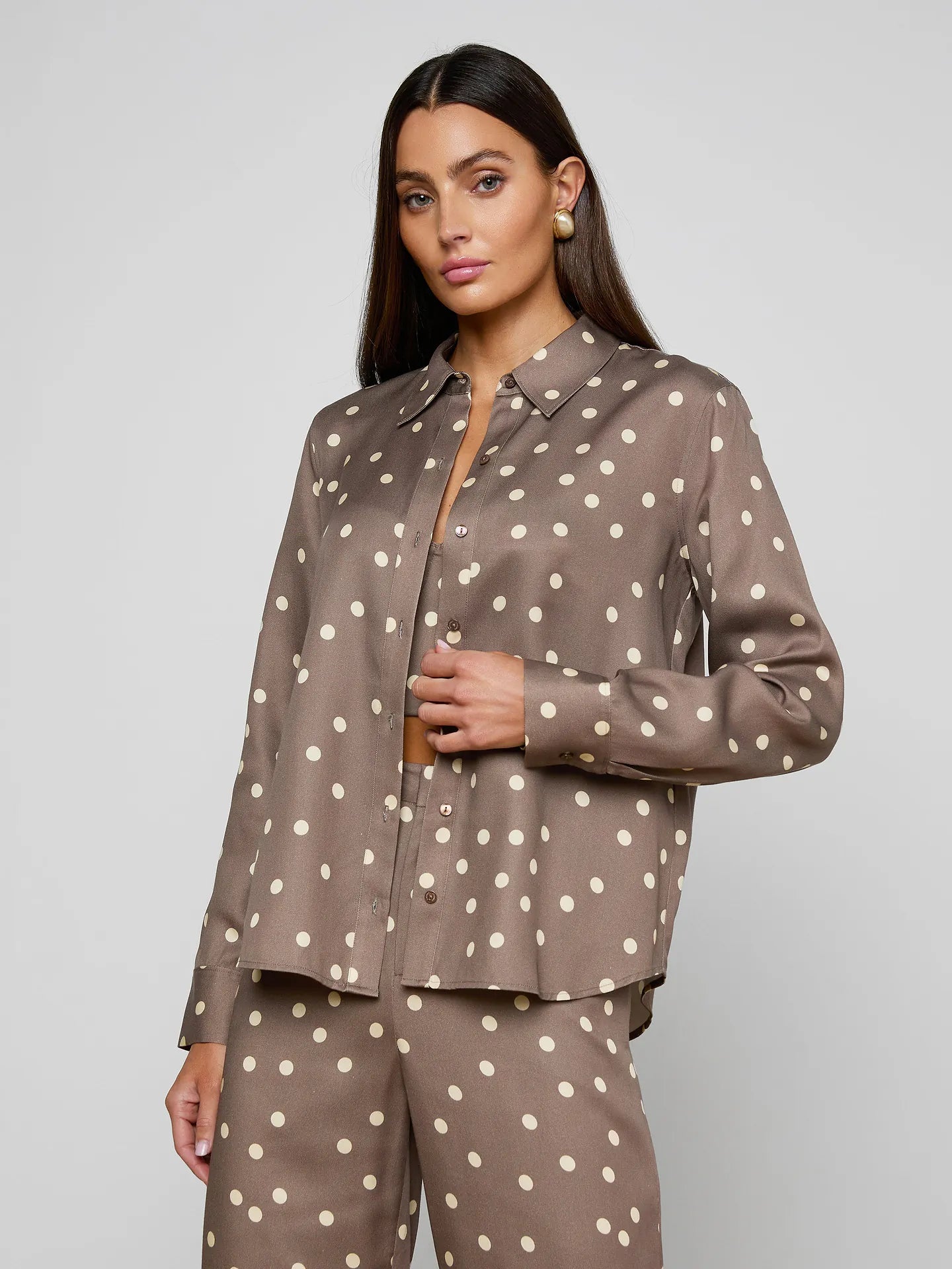 Ellery Longsleeve Blouse - Polka Dot
