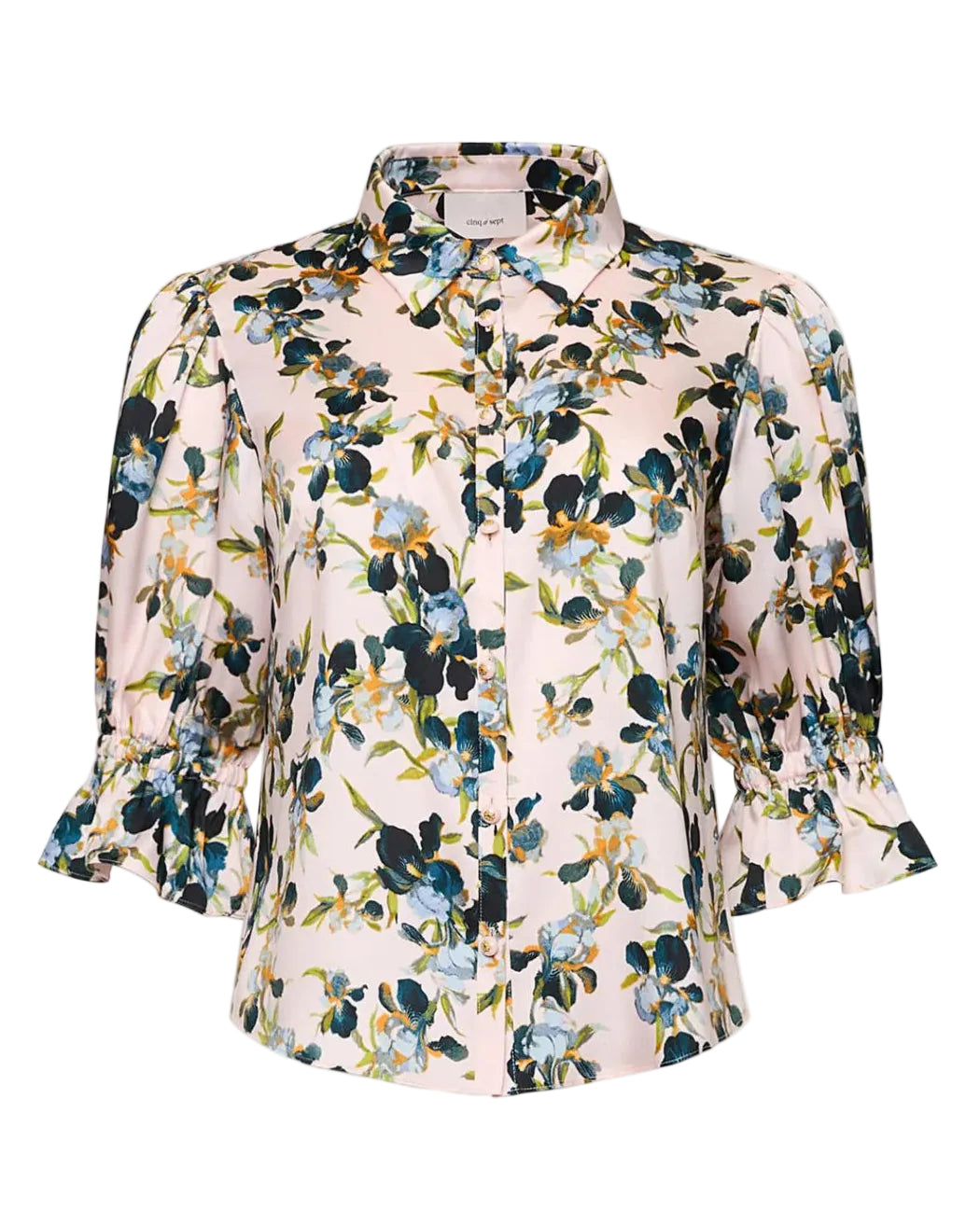 Trailing Iris Caty Top - Rosy Cloud Multi