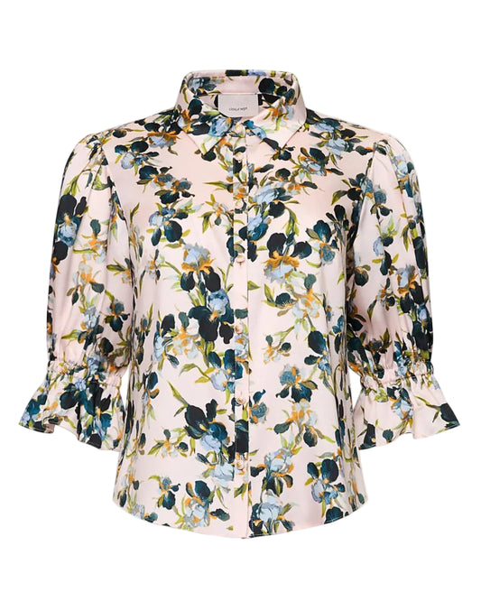 Trailing Iris Caty Top - Rosy Cloud Multi