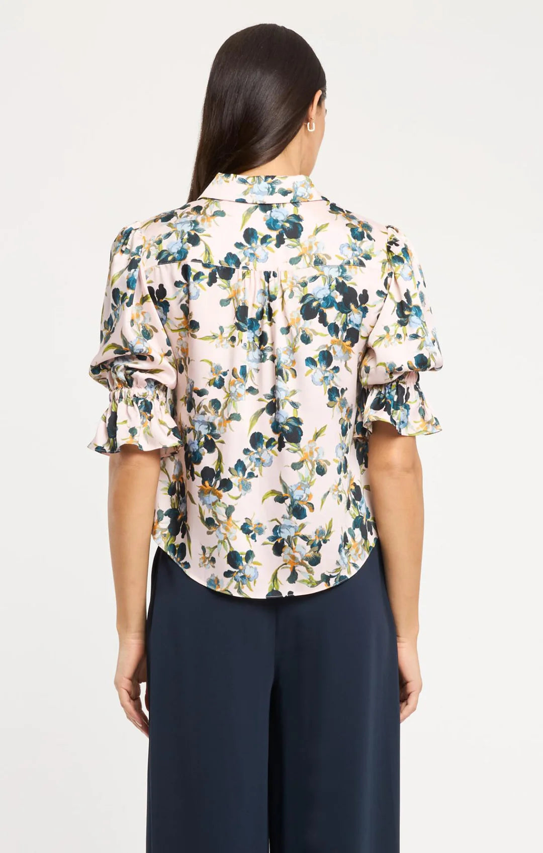 Trailing Iris Caty Top - Rosy Cloud Multi