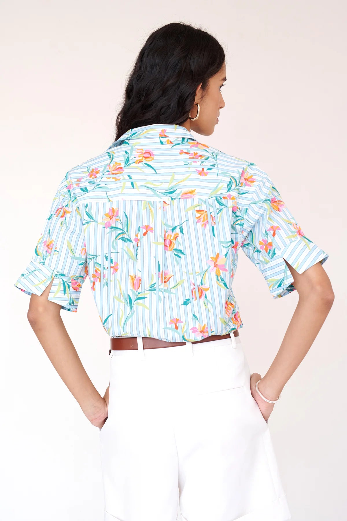 Jura Shirt - Orchid Pinstripe Placid