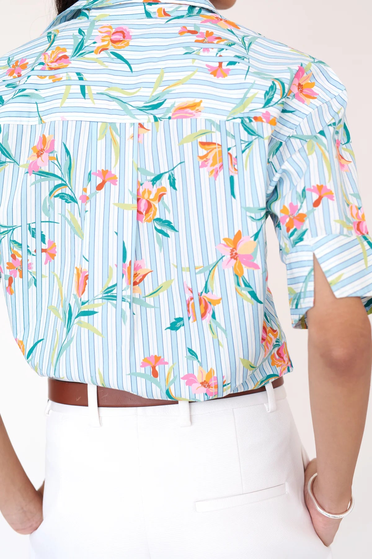 Jura Shirt - Orchid Pinstripe Placid