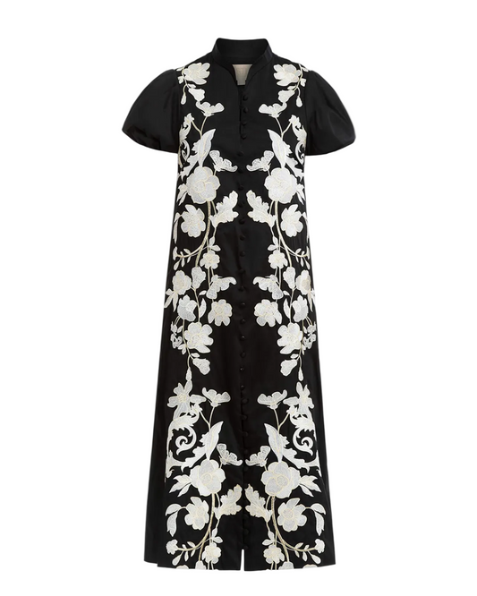 Elliana Midi Dress - Black
