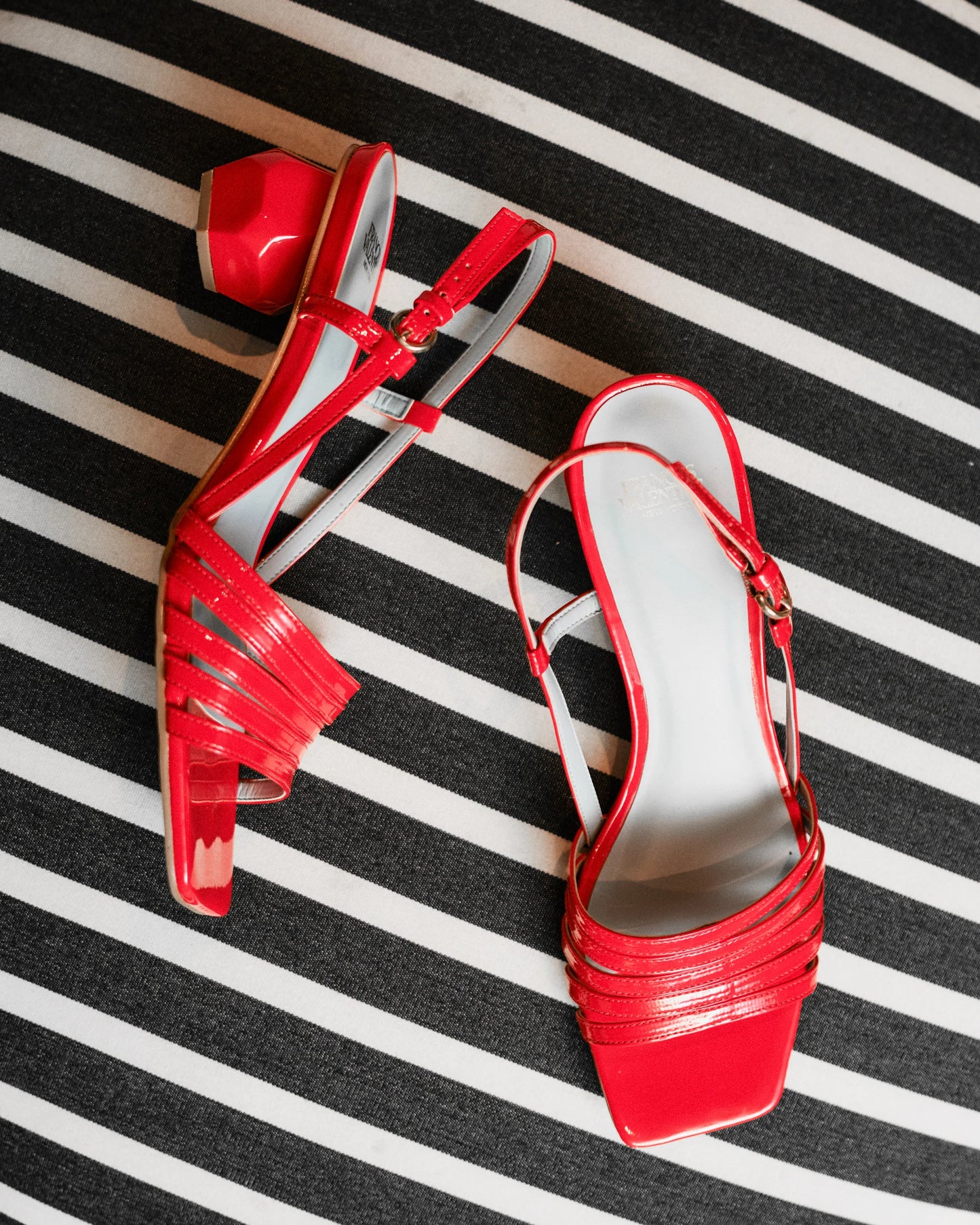 Ally Heel Vegan Mirror - Red