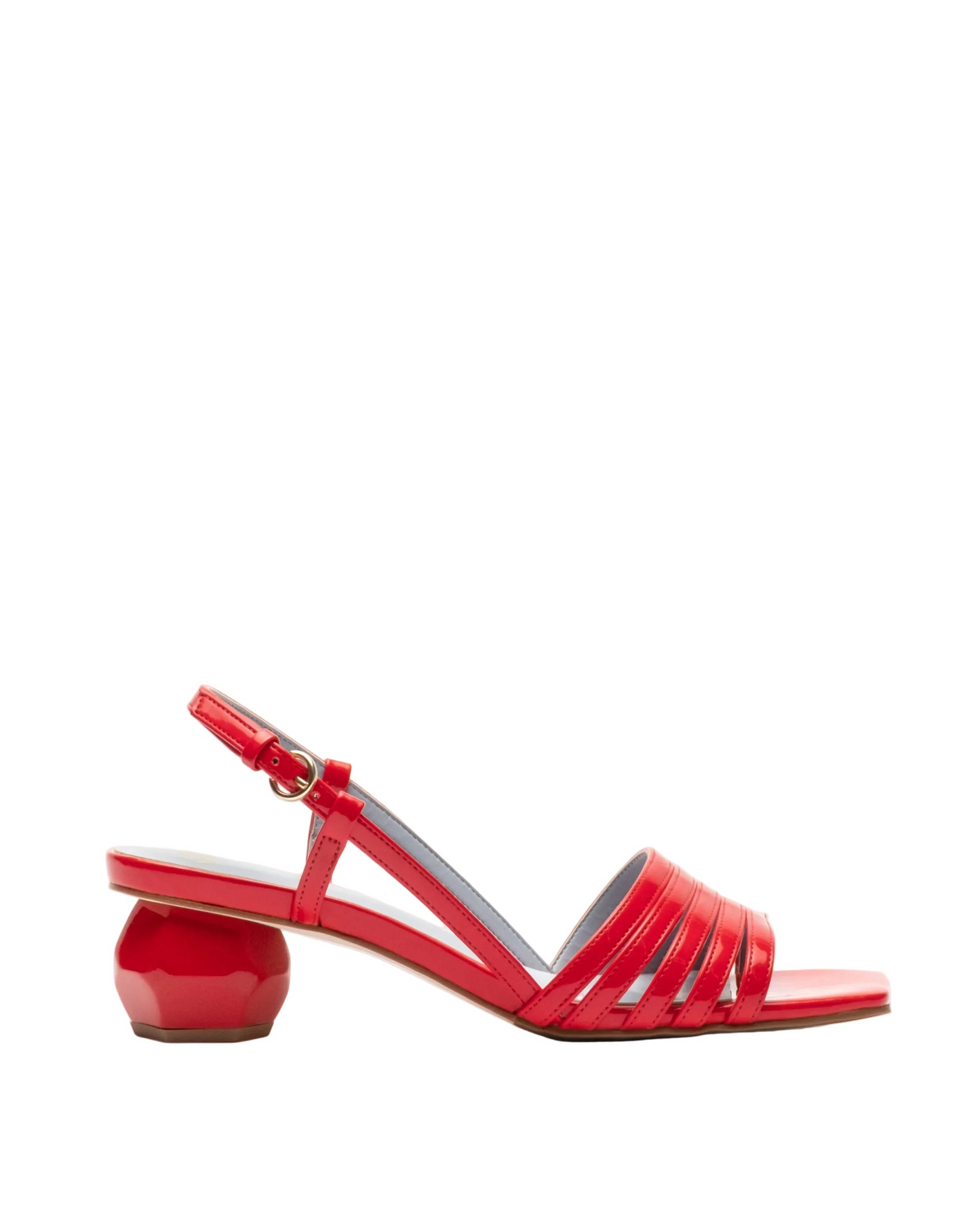 Ally Heel Vegan Mirror - Red