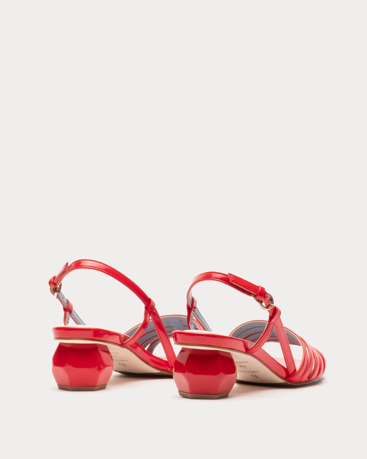 Ally Heel Vegan Mirror - Red