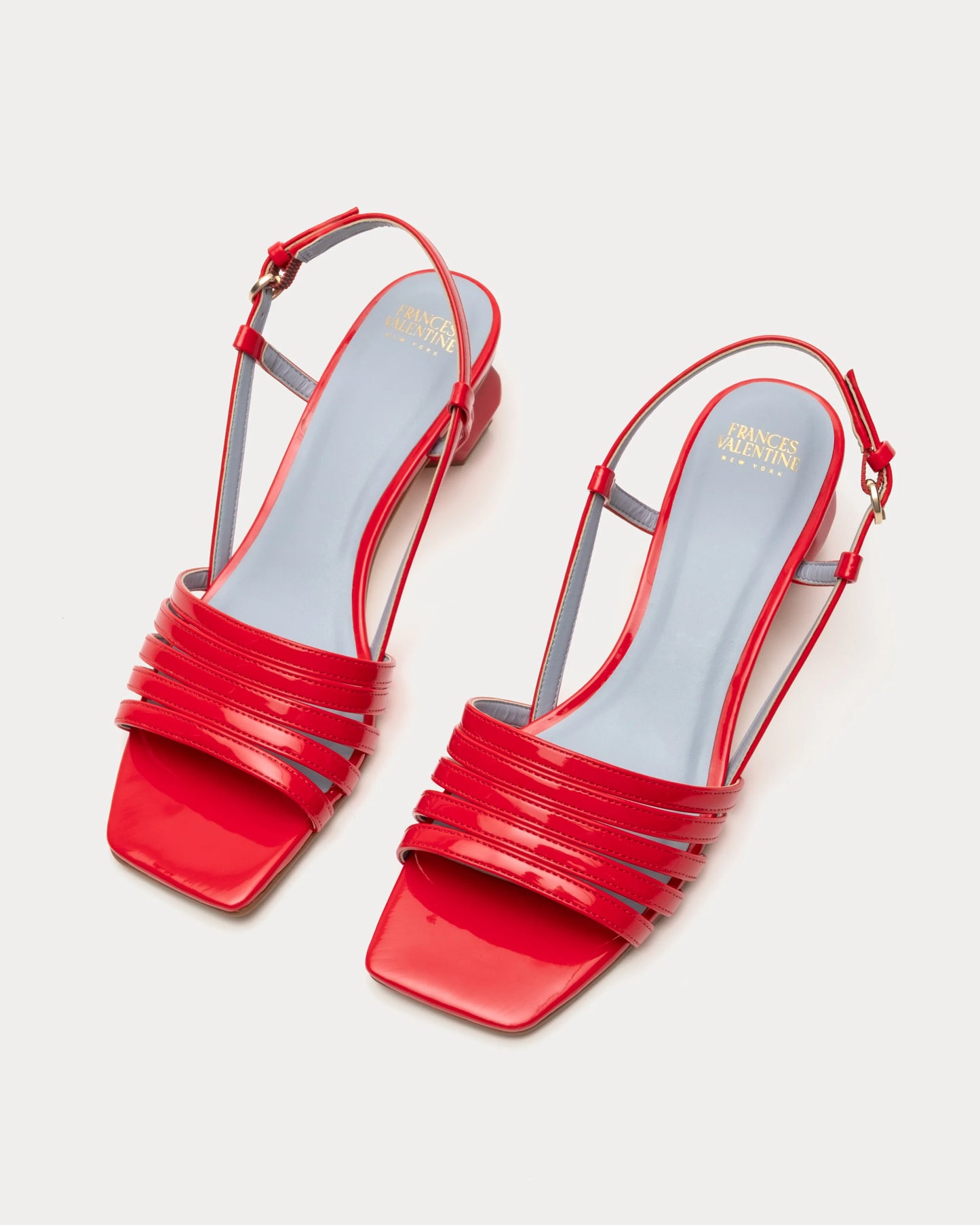 Ally Heel Vegan Mirror - Red