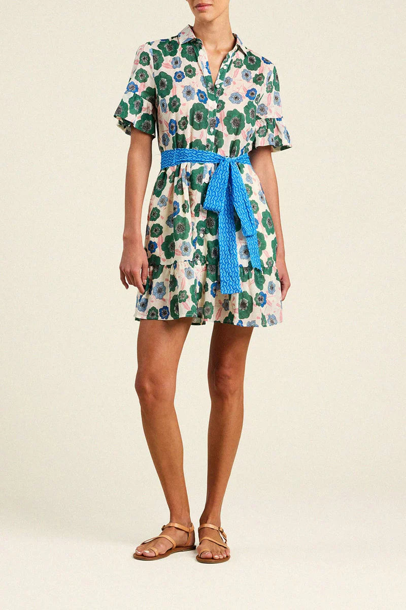 Martinique Dress - Greenhouse Bloom