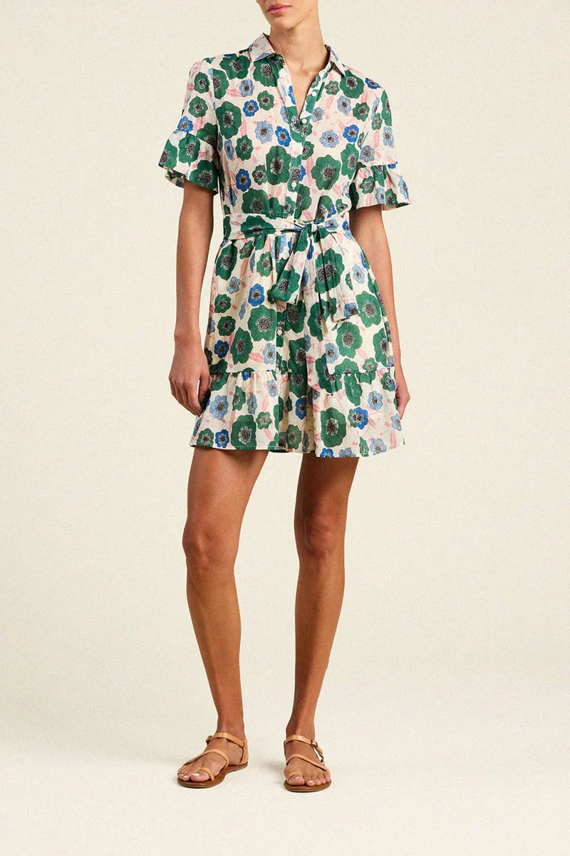 Martinique Dress - Greenhouse Bloom