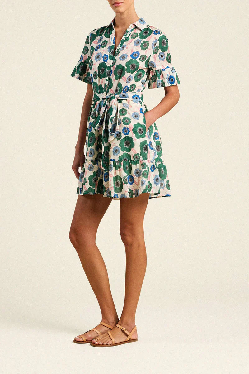 Martinique Dress - Greenhouse Bloom