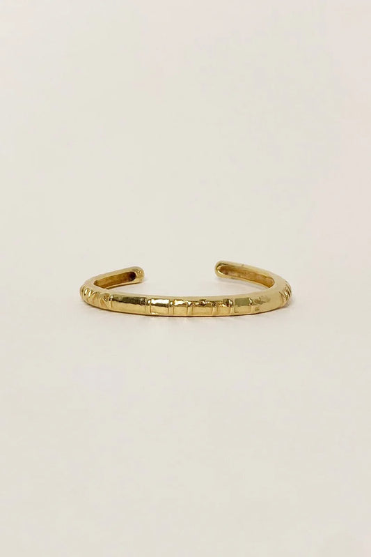 MOLW Script Cuff Bracelet - Gold