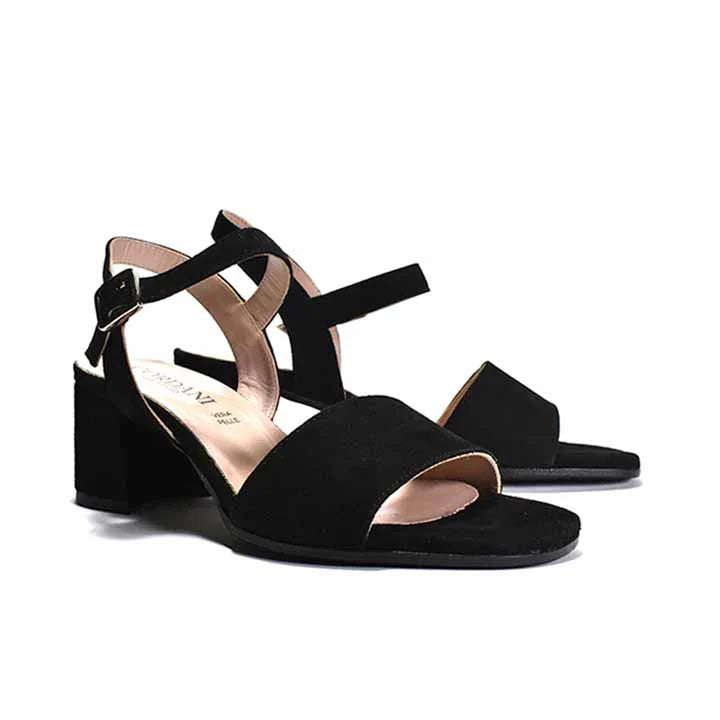 Irisse Heel - Black Suede