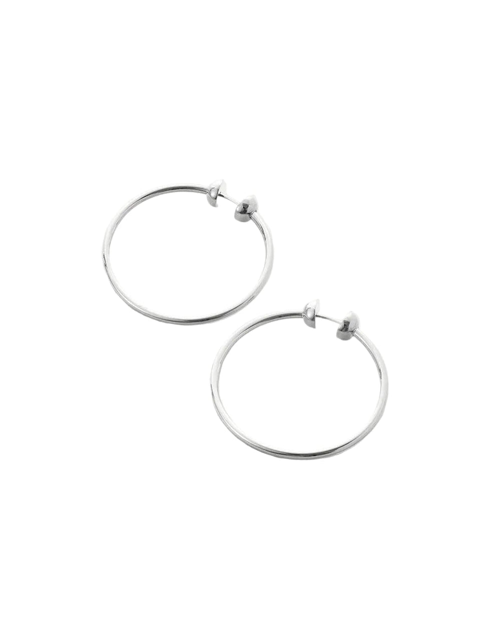 Small Icon Hoops - Silver