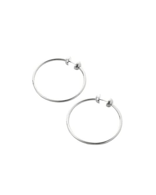 Small Icon Hoops - Silver