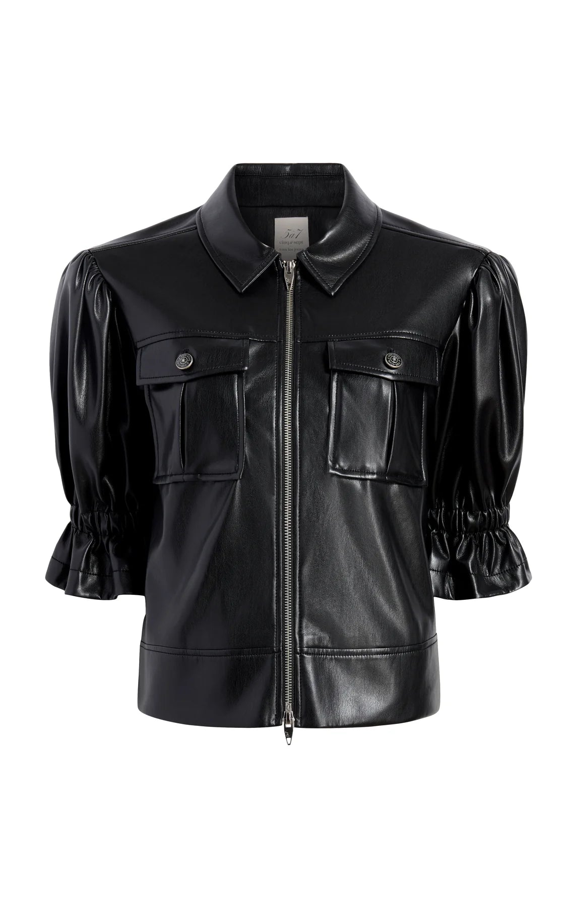 Lite Vegan Leather Holly Jacket - Black
