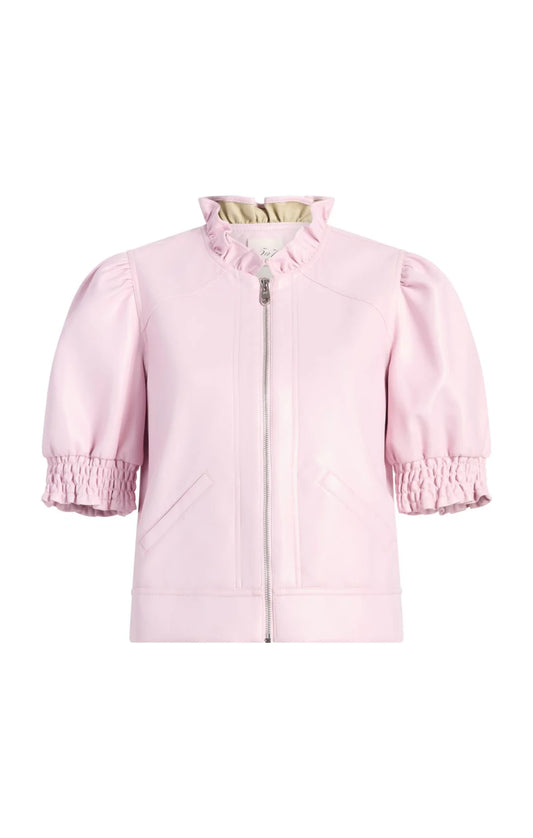Vegan Leather Anabella Jacket - Soft Peony