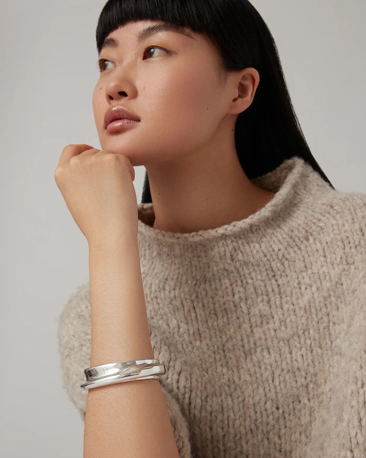 Lennon Bangle - Silver