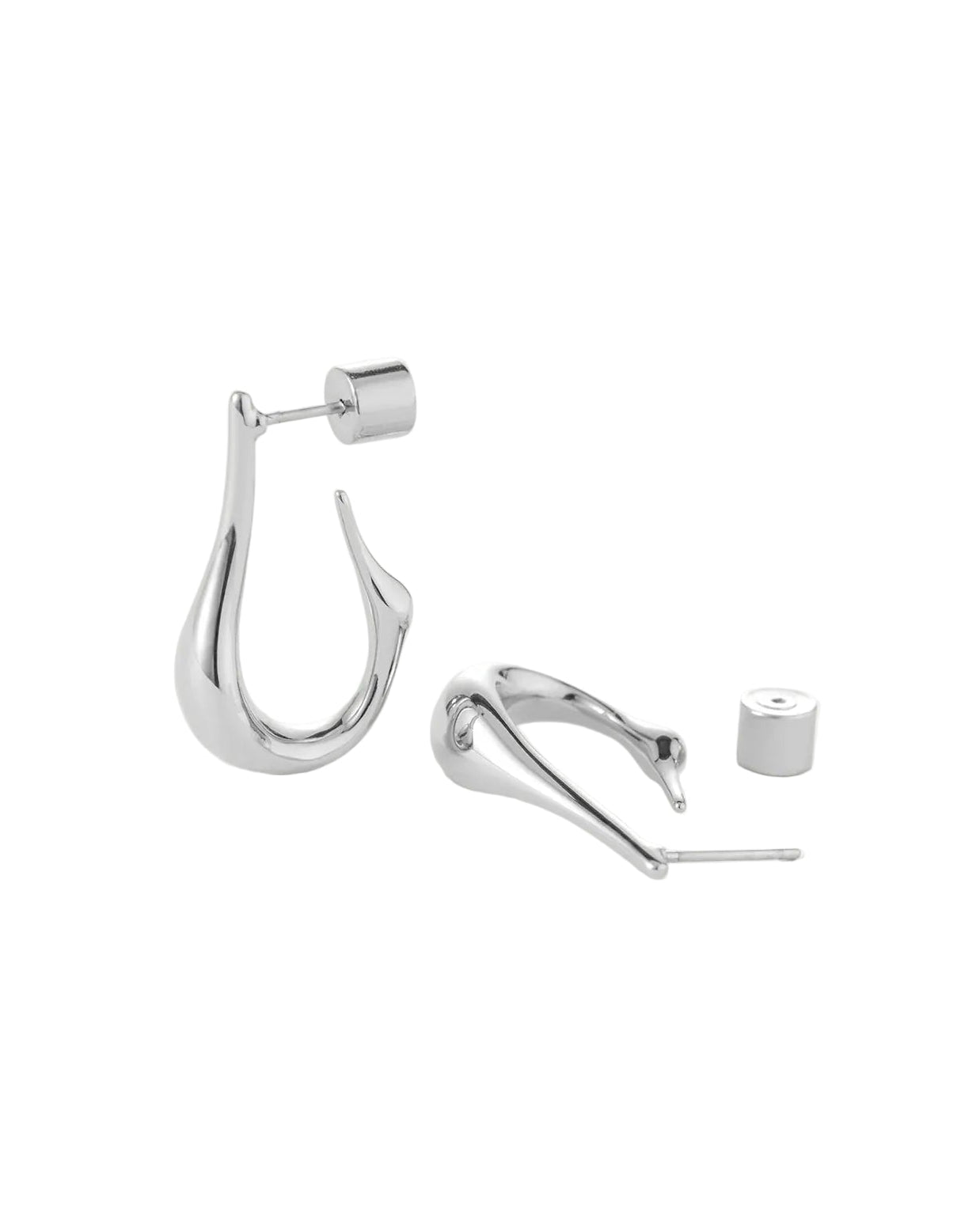 Small Colette Hoops - Silver