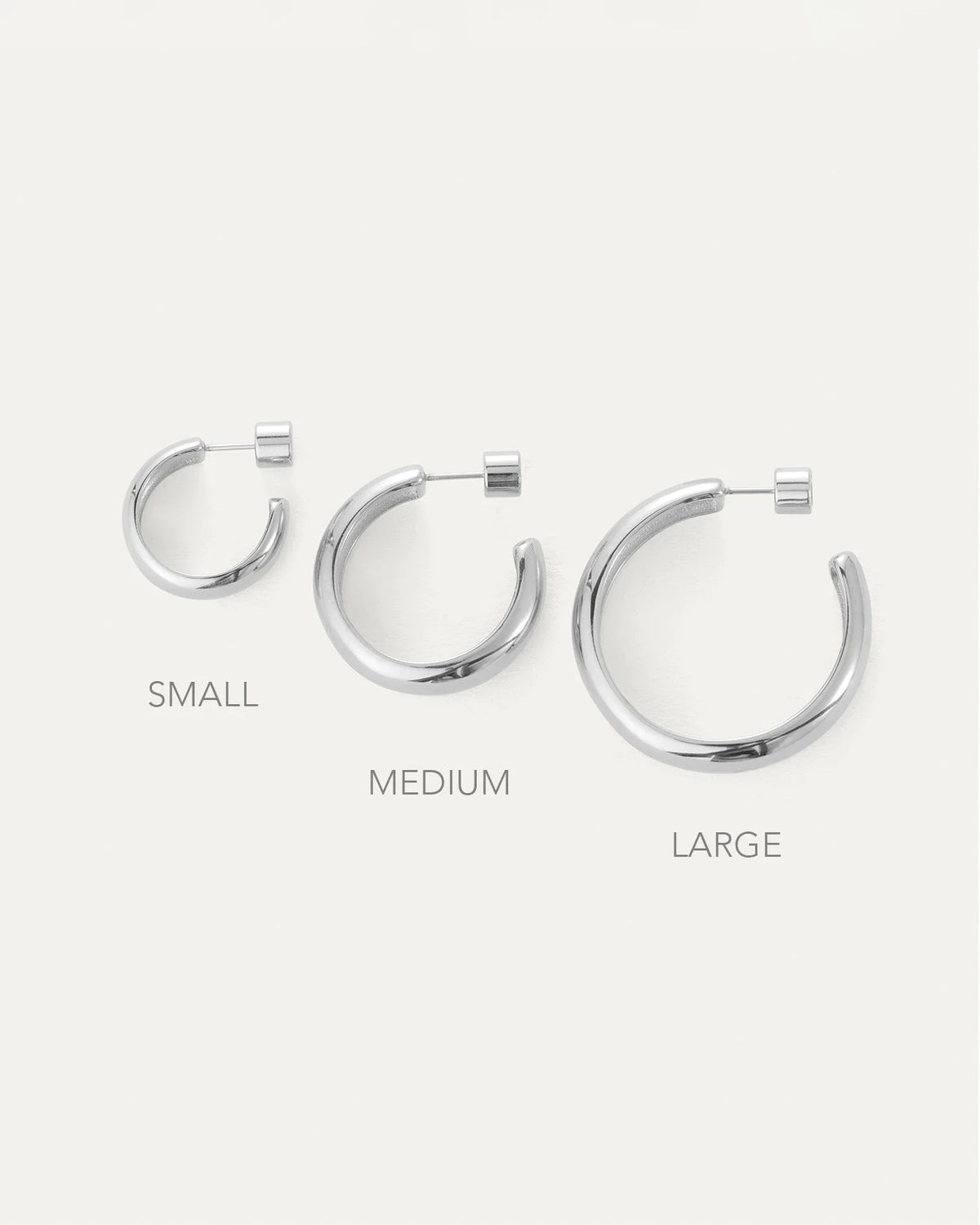 Staple Hoop Earrings - Large