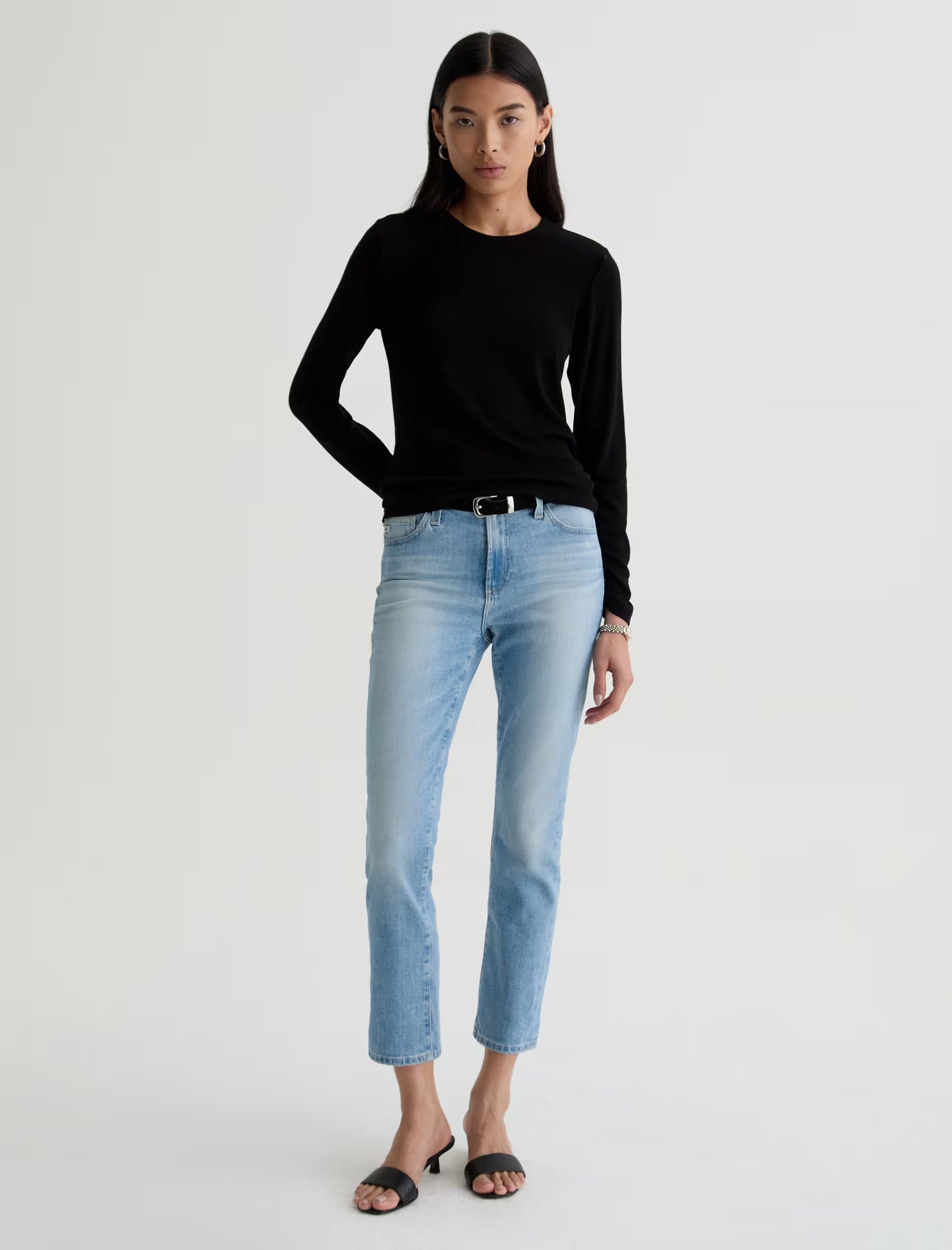 Mari Mid-Rise Slim Straight Crop - Cruiser