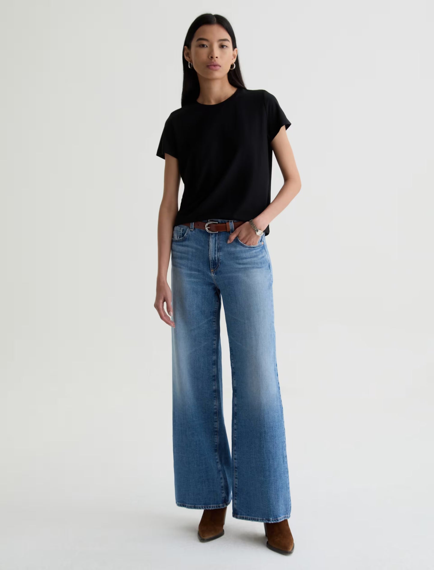 Saige Mid-Rise Wide Leg - American West