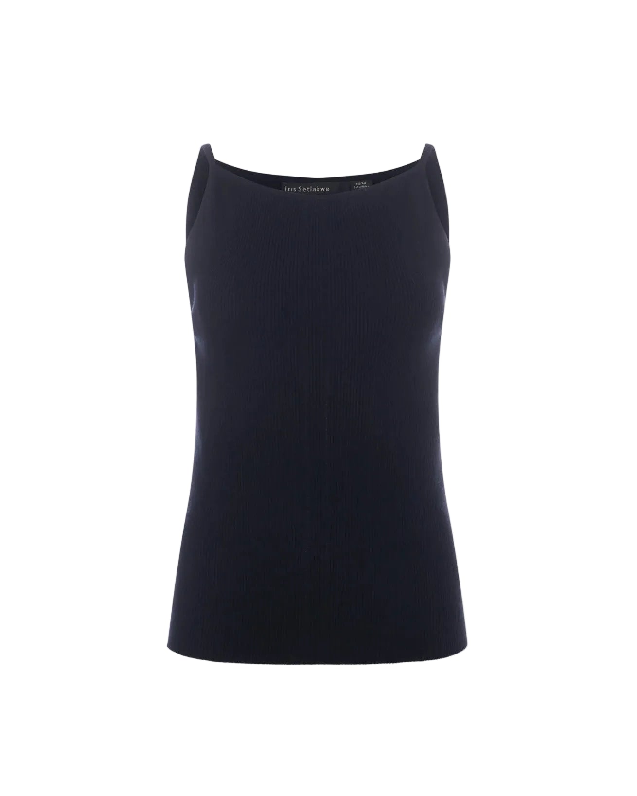 Halter Rib Top - Black