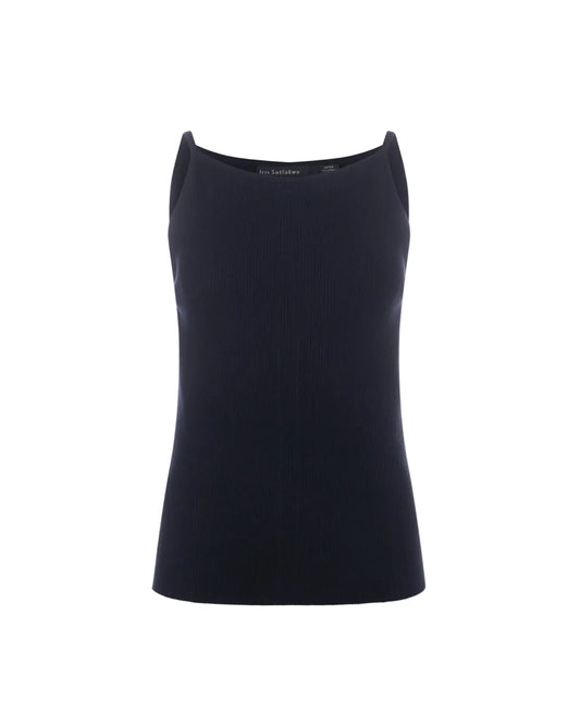 Halter Rib Top - Black