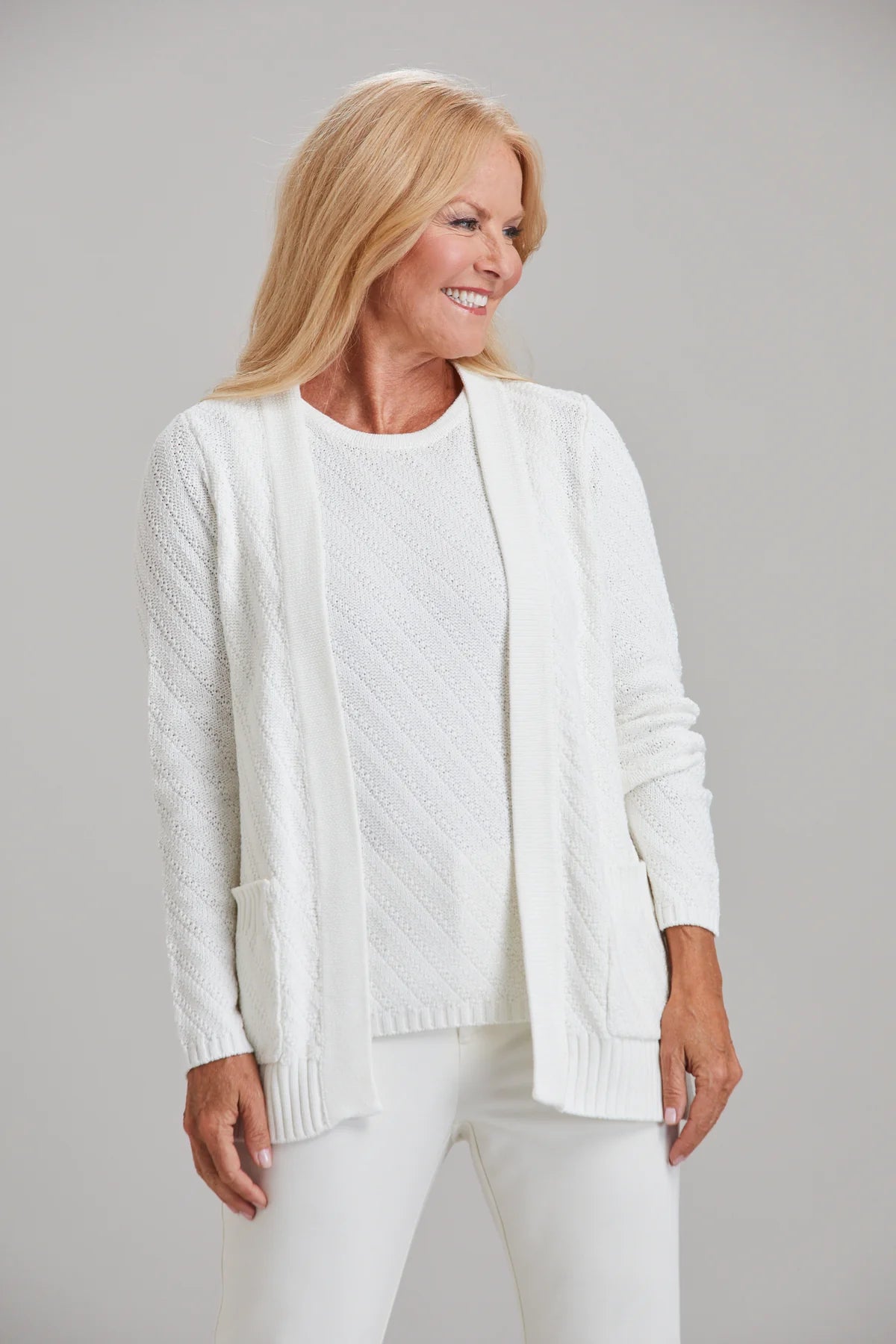 Knit Cardigan - Chalk