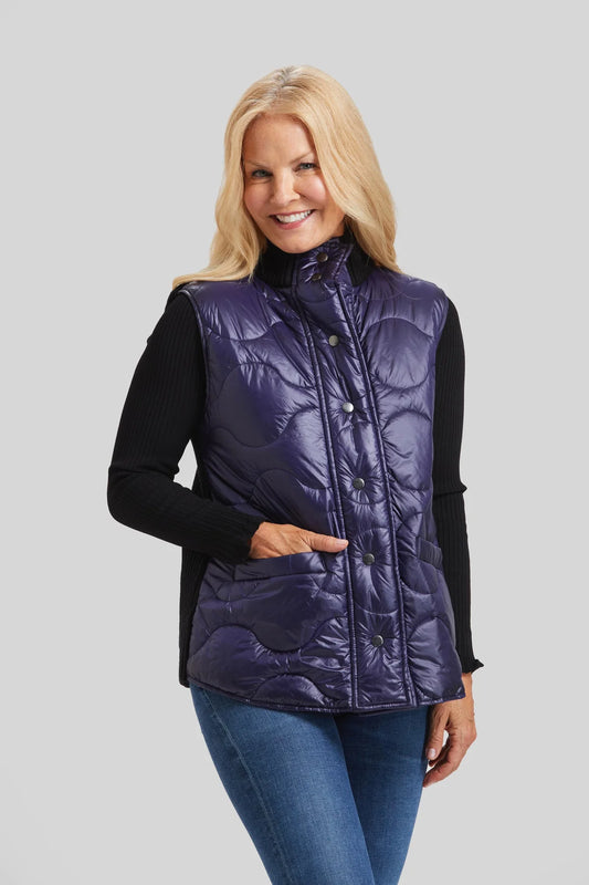 Quilted Go To's Vest - Navy