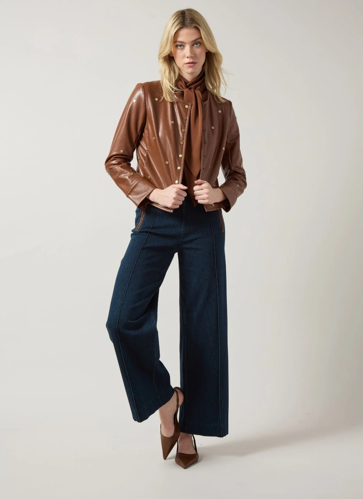 Angelica Pintuck Denim - Indigo