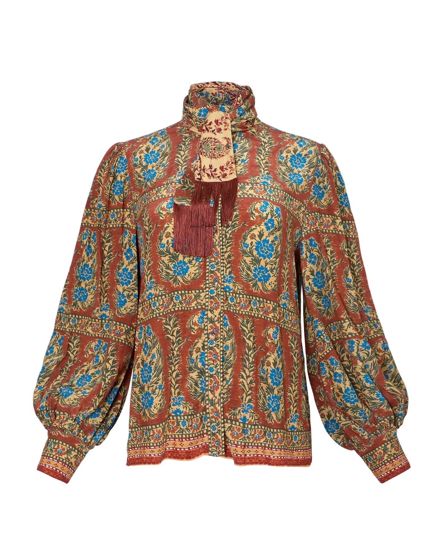 Karis Blouse - Amber Glen Brown