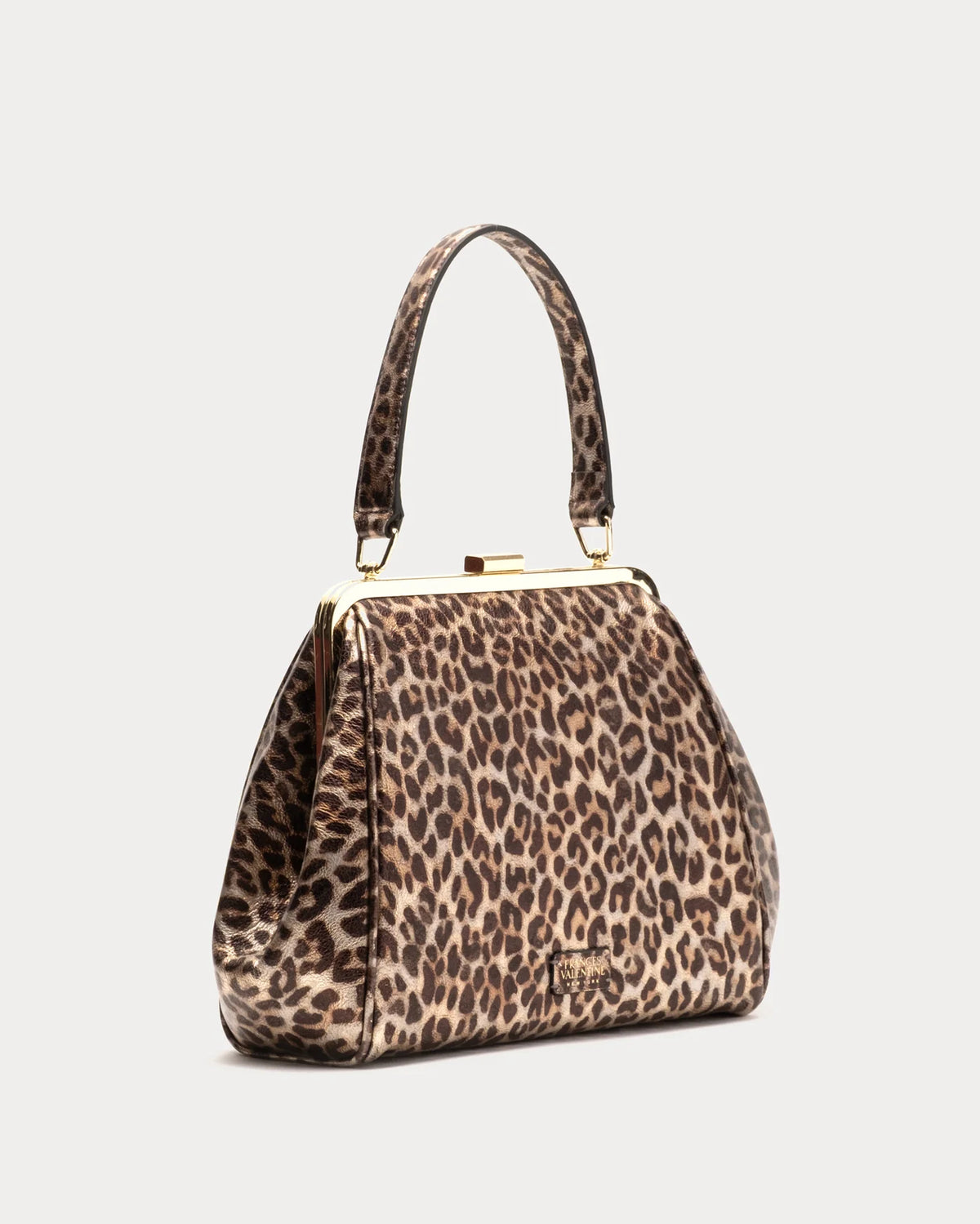 Katherine Frame Bag - Metallic Leopard
