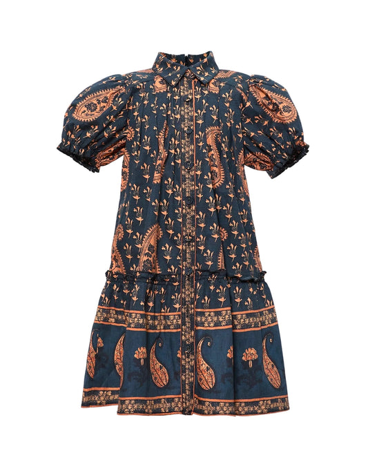 Kids Drifter Mini Dress - Glen Paisley