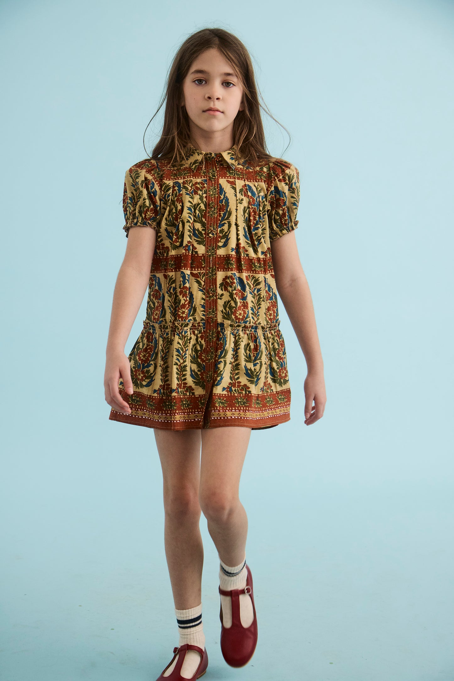 Kids Drifter Mini Dress - Amber Glen Cream