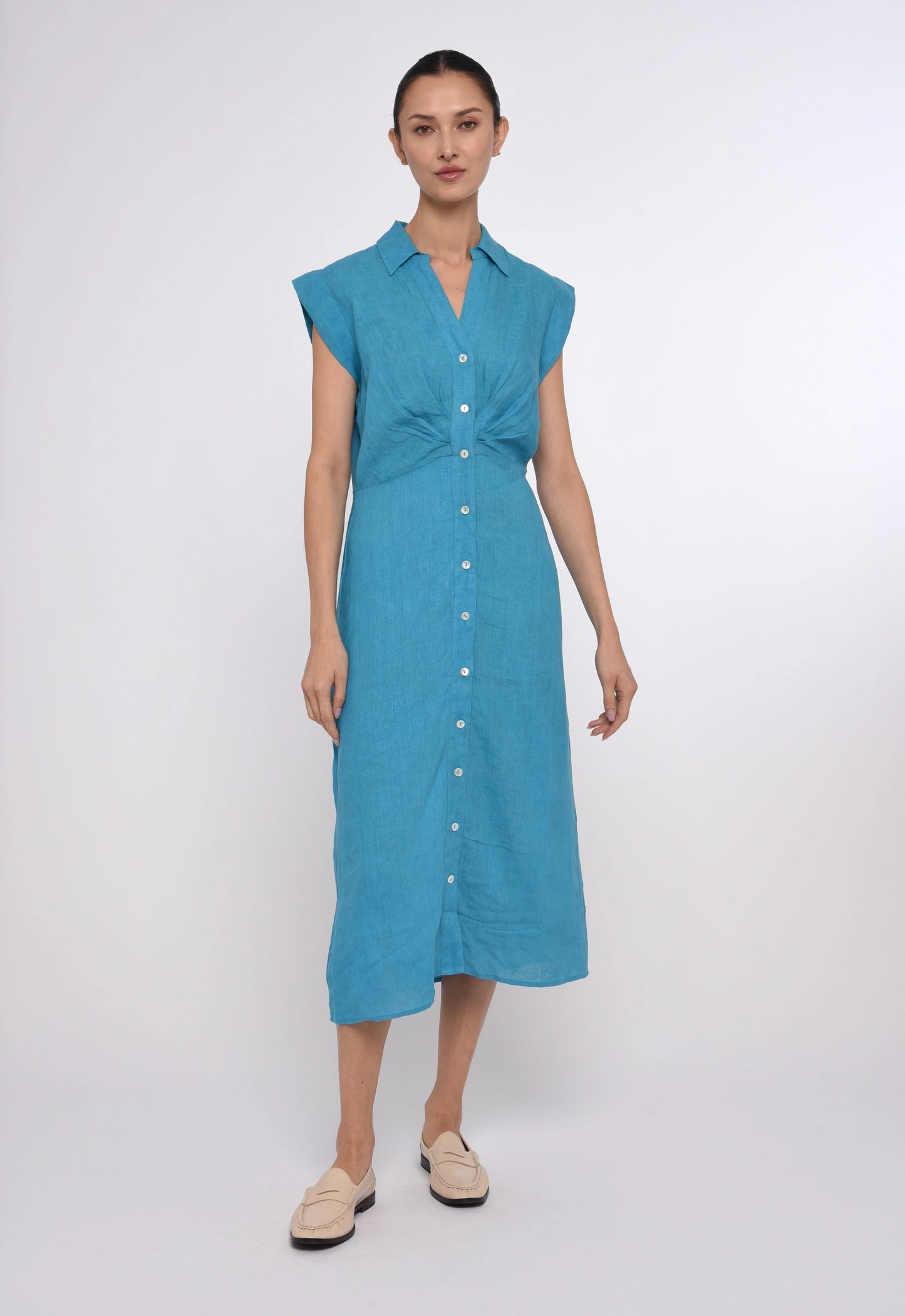 Simmons Dress - Maui Blue