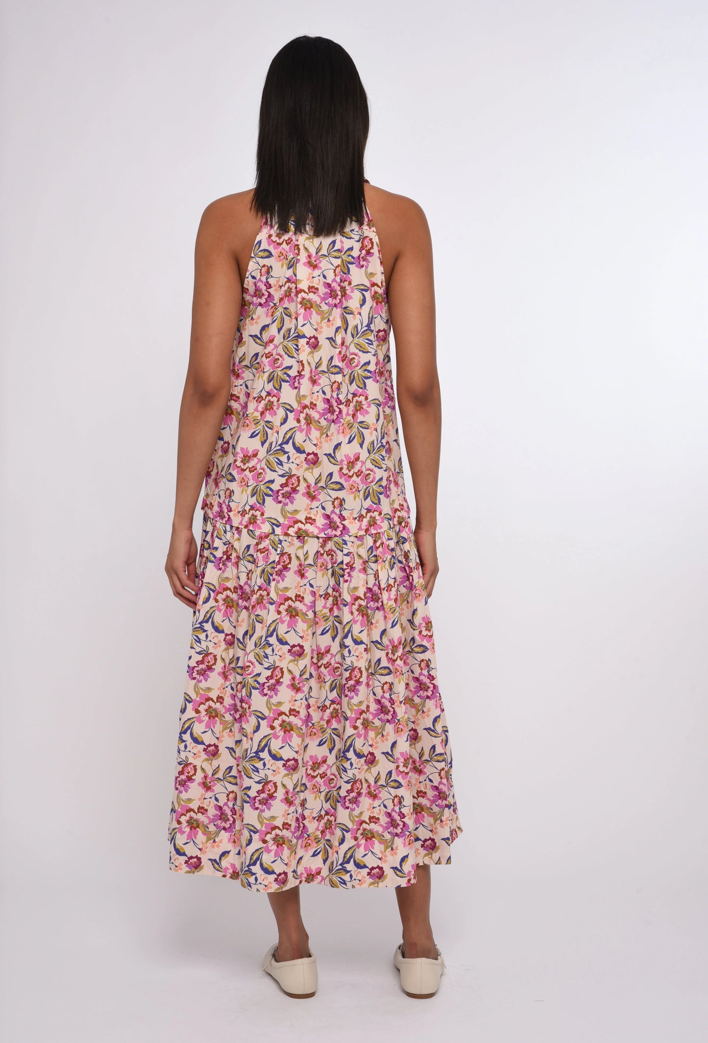 Charlotte Long Dress - Roxanna Floral Print