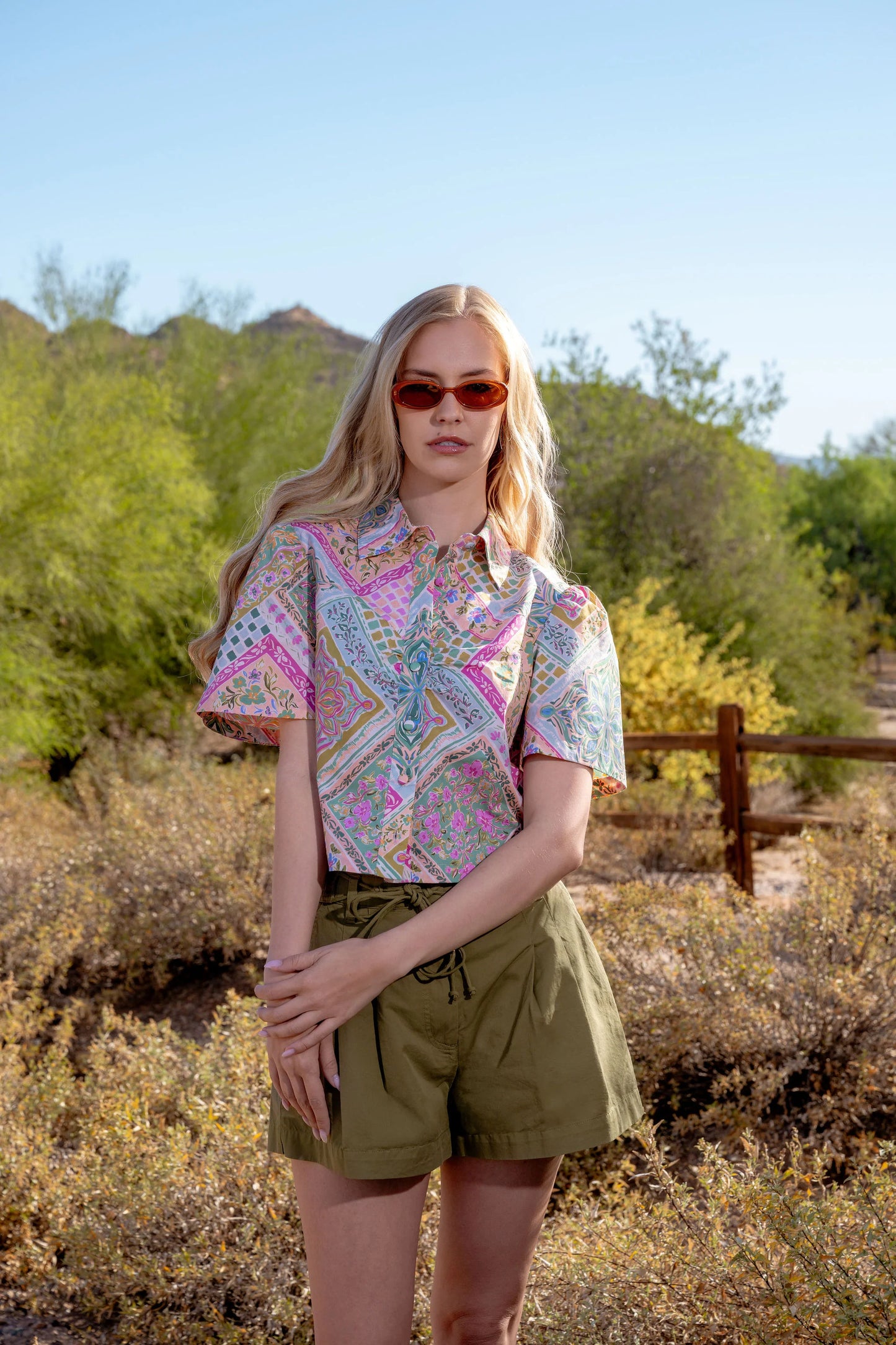 Jamie Top - Rosabelle Patchwork Print