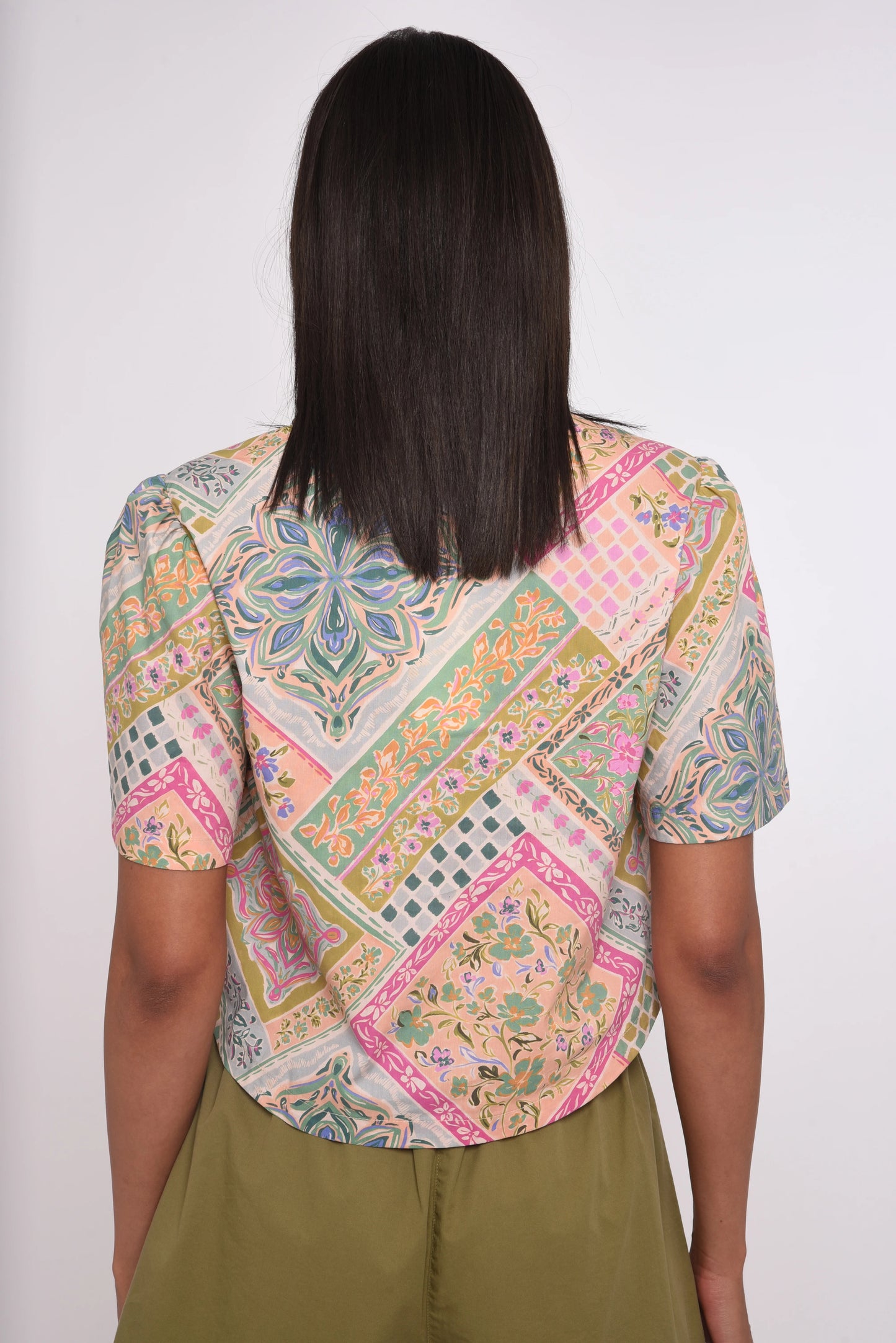 Jamie Top - Rosabelle Patchwork Print
