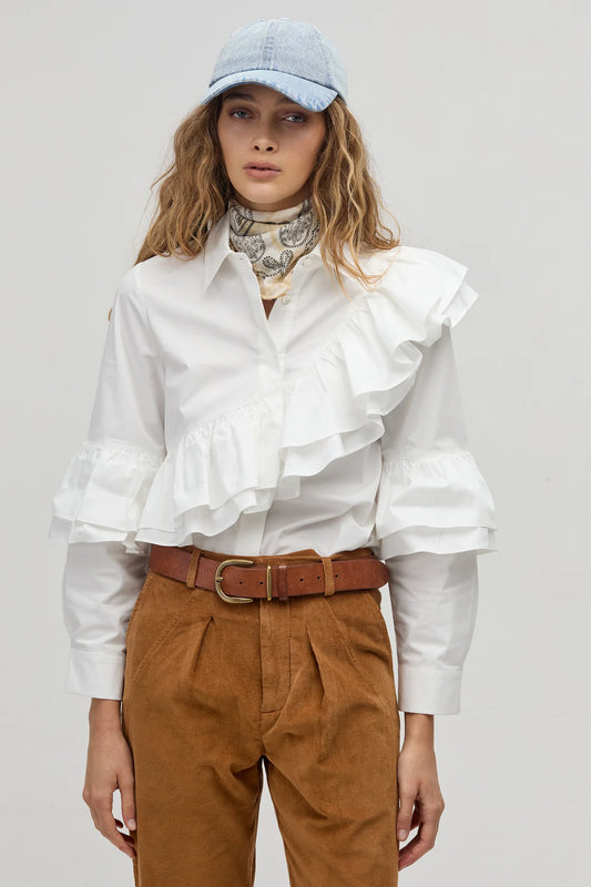 Mambo Poplin Shirt - White