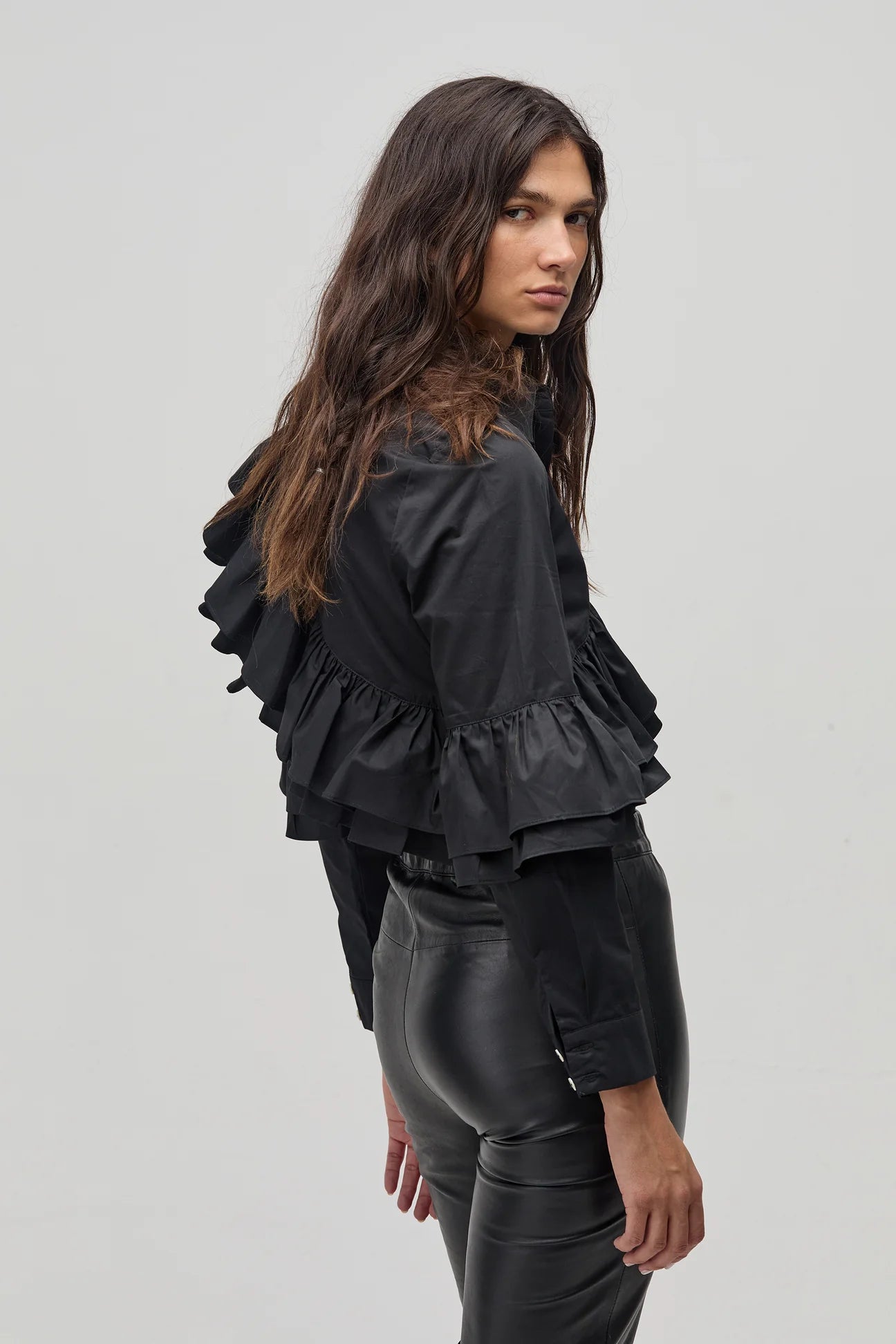 Mambo Poplin Shirt - Black