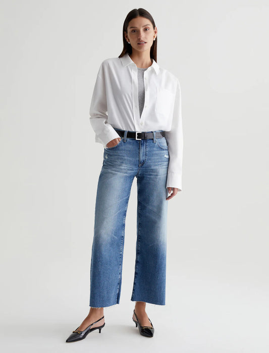 Saige Wide Leg Crop Jean - Wilshire