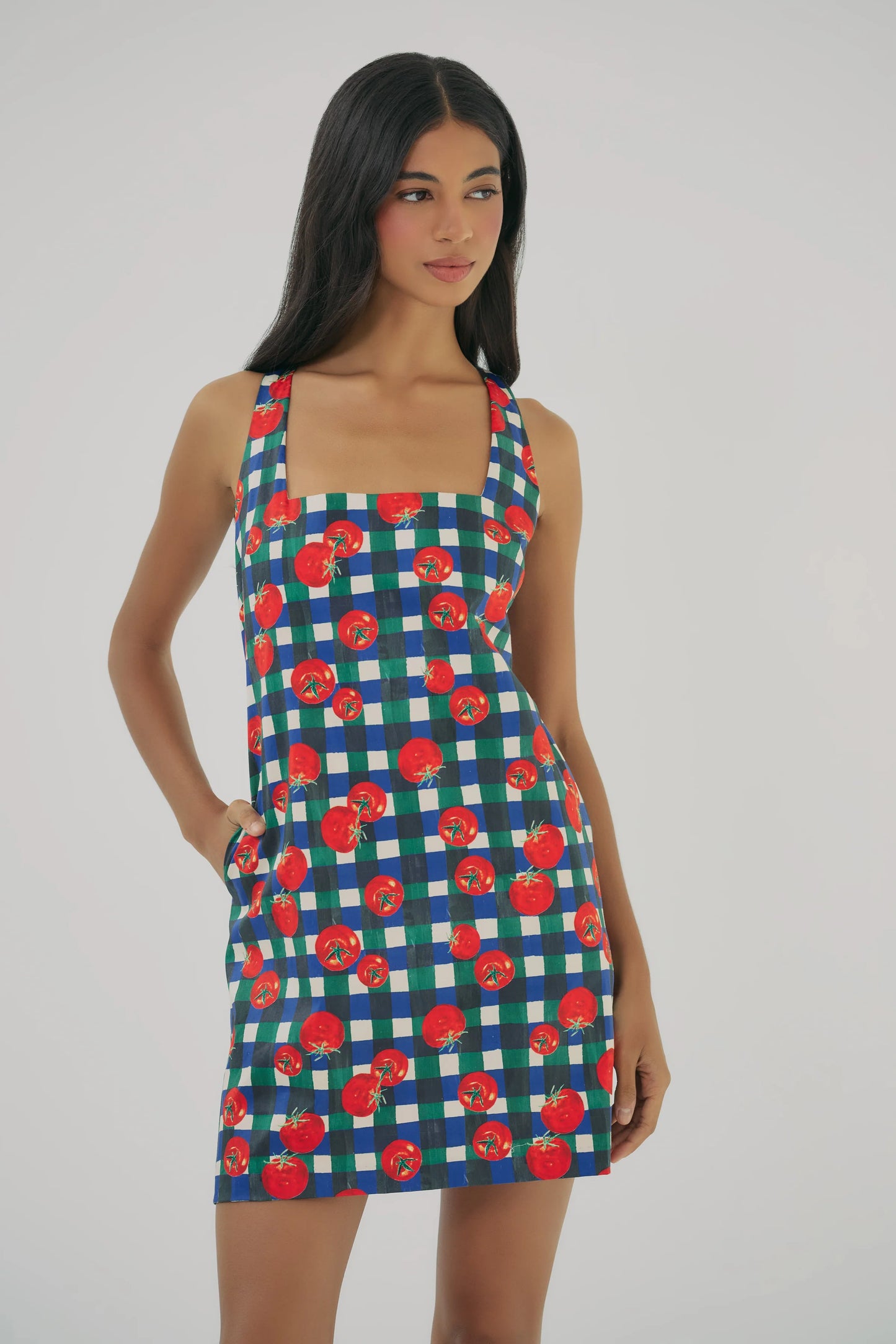 Sara Dress - Ivory/Multi