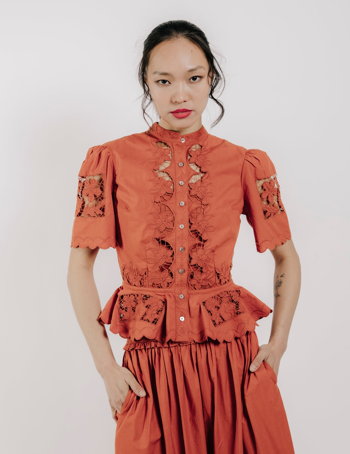 Elizabeth Top - Cinnamon