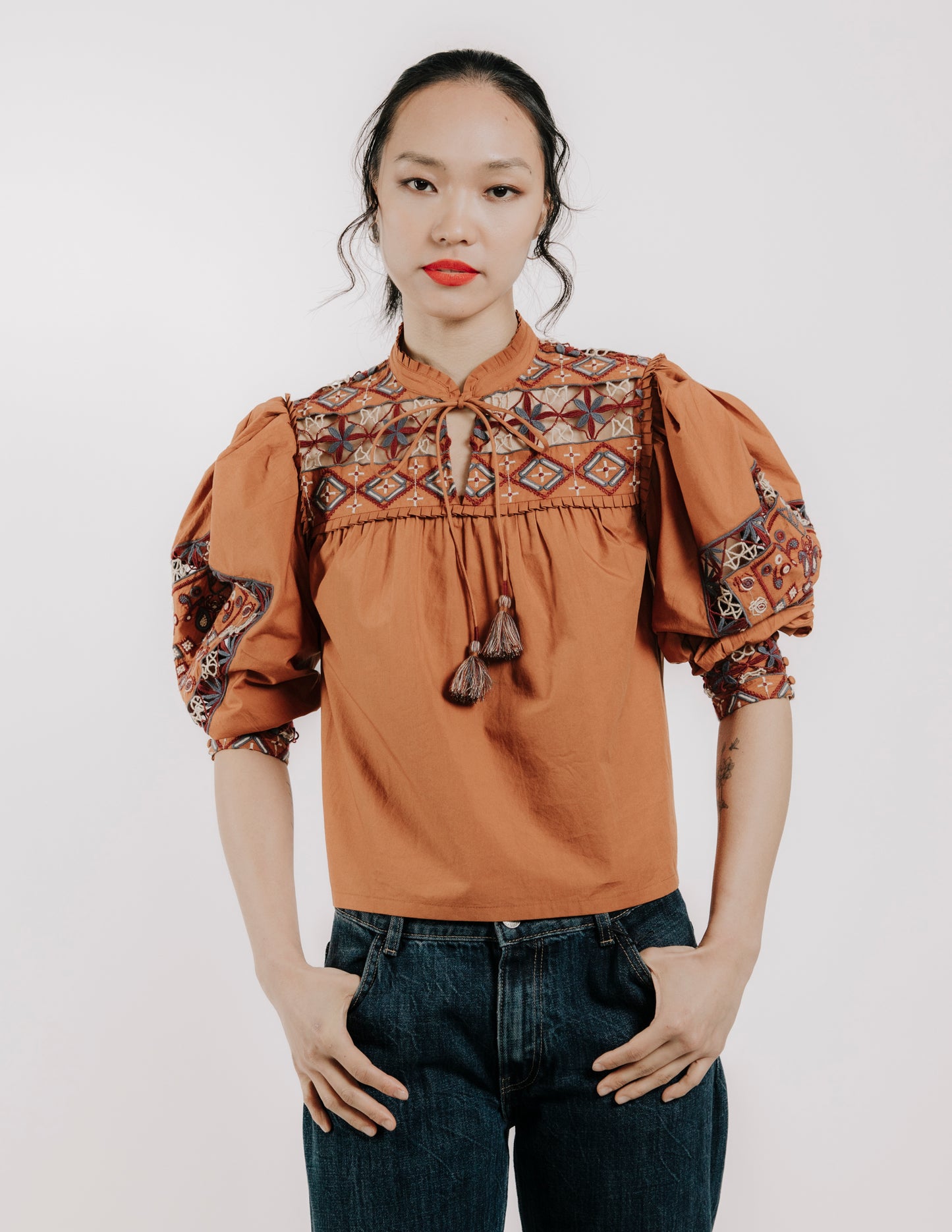 Diella Top - Caramel